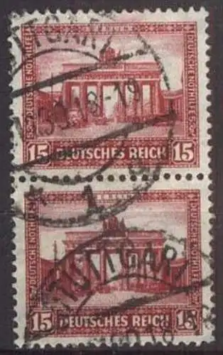 DEUTSCHES REICH 1930 Mi-Nr. 451 senkrechtes Paar o used