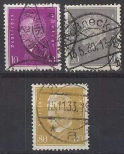 DEUTSCHES REICH 1930 Mi-Nr. 435/37 o used