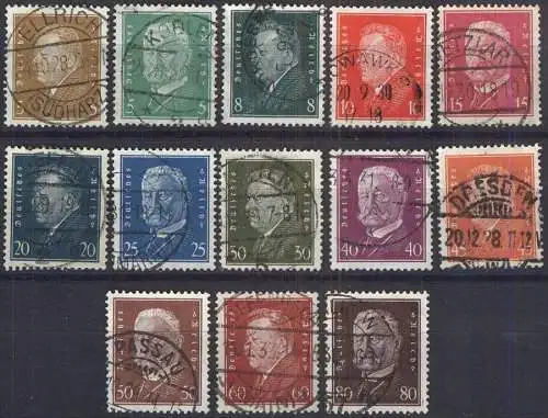 DEUTSCHES REICH 1928 Mi-Nr. 410/22 o used