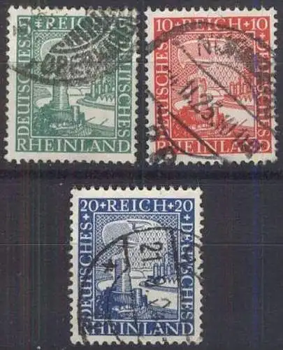 DEUTSCHES REICH 1925 Mi-Nr. 372/74 o used