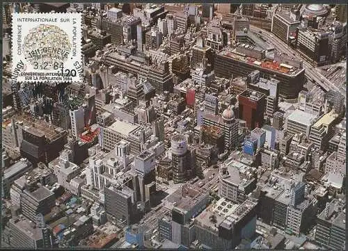 UNO GENF 1984 Mi-Nr. 119 MK/MC Maximumkarte