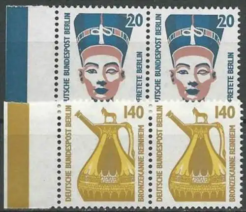 BERLIN 1989 Mi-Nr. 831/32 waagerechte Paare ** MNH