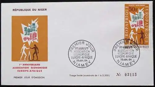 NIGER 1964 EUROPE-AFRIQUE FDC