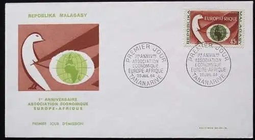 MALAGASY 1964 EUROPE-AFRIQUE FDC