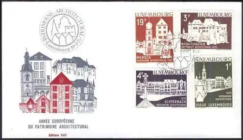 LUXEMBURG 1975 Mi-Nr. 900/03 FDC
