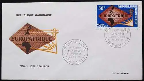 GABONAISE 1964 EUROPE-AFRIQUE FDC