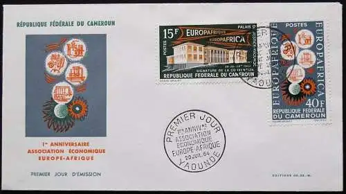 CAMEROUN 1964 EUROPE-AFRIQUE FDC