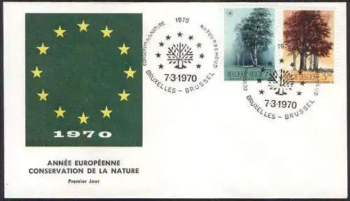 BELGIEN 1970 Mi-Nr. 1583/84 FDC