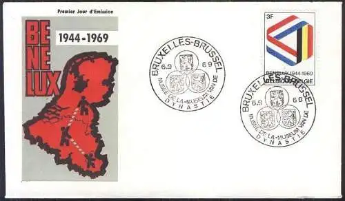 BELGIEN 1969 Mi-Nr. 1557 FDC