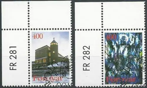 FÄRÖER 1995 Mi-Nr. 289/90 Eckrand o used - aus Abo