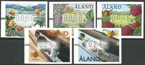 ALAND 1998 ATM LOT 5 Automatenmarken ** MNH