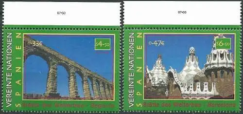 UNO WIEN 2000 Mi-Nr. 317/18 ** MNH
