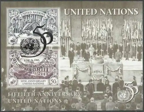 UNO NEW YORK 1995 Mi-Nr. Block 12 o used - aus Abo