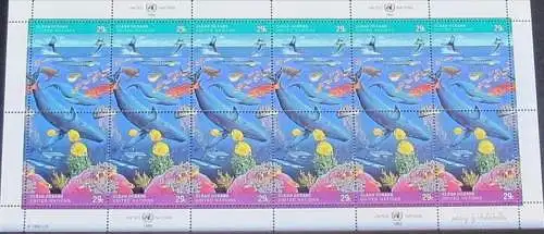 UNO NEW YORK 1992 Mi-Nr. 627/28 Kleinbogen ** MNH