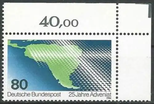 DEUTSCHLAND 1986 Mi-Nr. 1302 Eckrand ** MNH