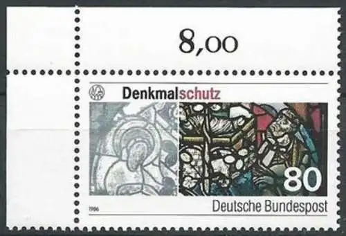 DEUTSCHLAND 1986 Mi-Nr. 1291 Eckrand ** MNH