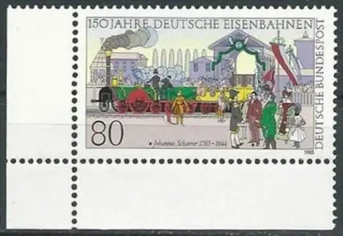 DEUTSCHLAND 1985 Mi-Nr. 1264 Eckrand ** MNH