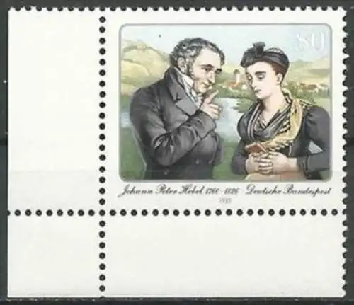 DEUTSCHLAND 1985 Mi-Nr. 1246 Eckrand ** MNH