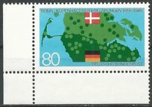 DEUTSCHLAND 1985 Mi-Nr. 1241 Eckrand ** MNH