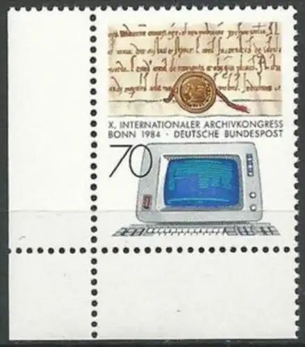 DEUTSCHLAND 1984 Mi-Nr. 1224 Eckrand ** MNH