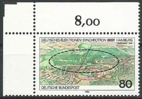 DEUTSCHLAND 1984 Mi-Nr. 1221 Eckrand ** MNH