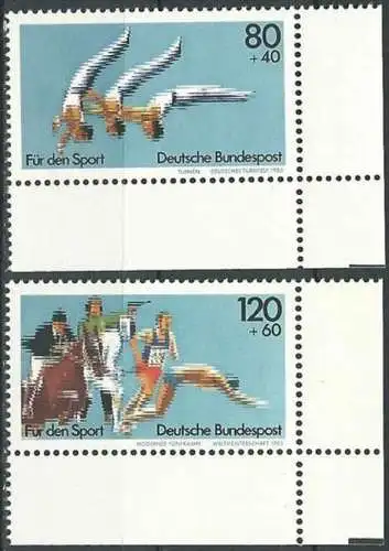 DEUTSCHLAND 1983 Mi-Nr. 1172/73 Eckrand ** MNH
