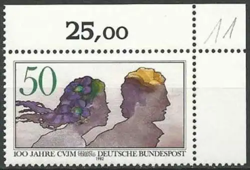 DEUTSCHLAND 1982 Mi-Nr. 1133 Eckrand ** MNH