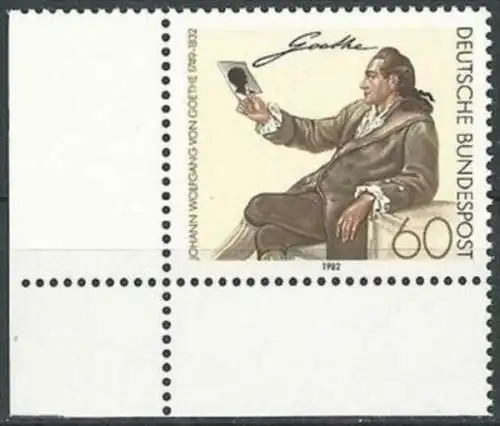 DEUTSCHLAND 1982 Mi-Nr. 1121 Eckrand ** MNH