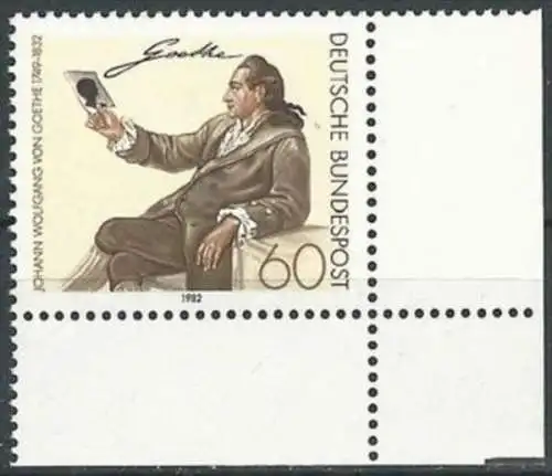 DEUTSCHLAND 1982 Mi-Nr. 1121 Eckrand ** MNH