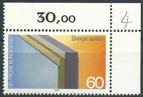 DEUTSCHLAND 1982 Mi-Nr. 1119 Eckrand ** MNH