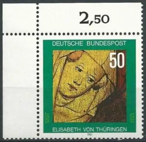 DEUTSCHLAND 1981 Mi-Nr. 1114 Eckrand ** MNH