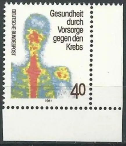 DEUTSCHLAND 1981 Mi-Nr. 1089 Eckrand ** MNH