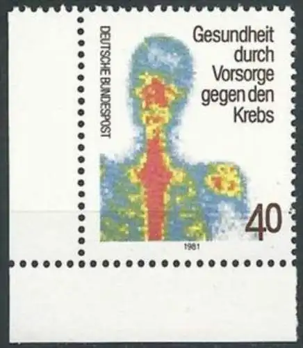 DEUTSCHLAND 1981 Mi-Nr. 1089 Eckrand ** MNH