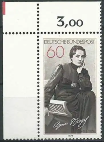 DEUTSCHLAND 1979 Mi-Nr. 1001 Eckrand ** MNH