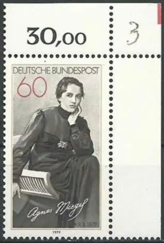 DEUTSCHLAND 1979 Mi-Nr. 1001 Eckrand ** MNH