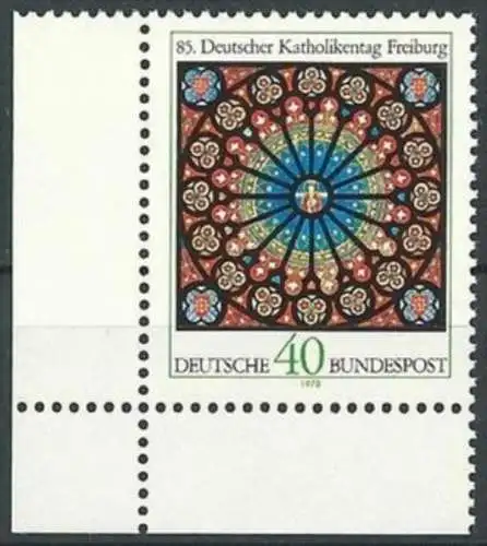 DEUTSCHLAND 1978 Mi-Nr. 977 Eckrand ** MNH