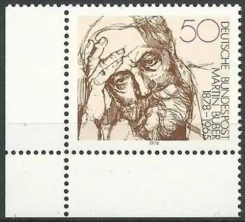 DEUTSCHLAND 1978 Mi-Nr. 962 Eckrand ** MNH