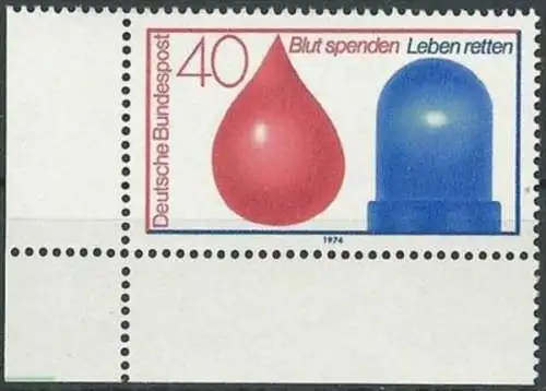 DEUTSCHLAND 1974 Mi-Nr. 797 Eckrand ** MNH