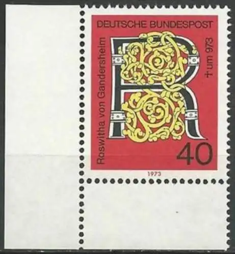 DEUTSCHLAND 1973 Mi-Nr. 770 Eckrand ** MNH