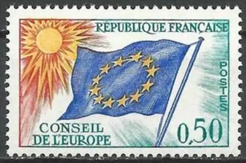 FRANKREICH 1971 Mi-Nr. 15 EUROPARAT ** MNH