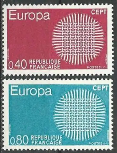 FRANKREICH 1970 Mi-Nr. 1710/11 ** MNH