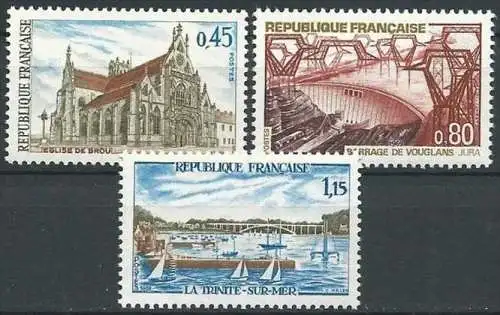 FRANKREICH 1969 Mi-Nr. 1651/53 ** MNH