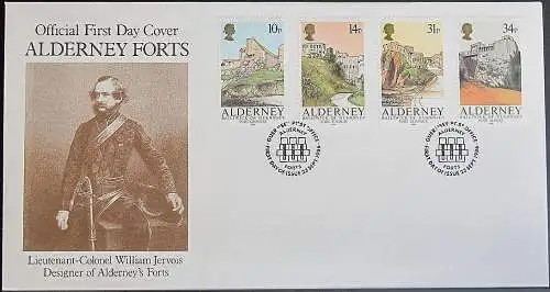 ALDERNEY 1986 Mi-Nr. 28/31 FDC