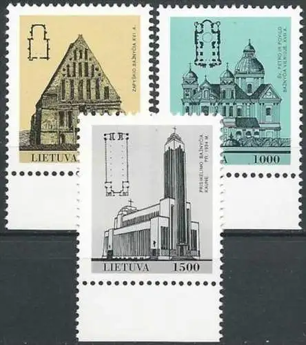 LITAUEN 1993 Mi-Nr. 511/13 ** MNH