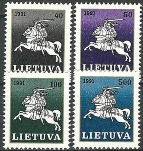 LITAUEN 1991 Mi-Nr. 491/94 ** MNH