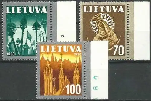 LITAUEN 1991 Mi-Nr. 474/76 ** MNH