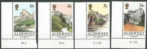 ALDERNEY 1986 Mi-Nr. 28/31 Eckrand ** MNH