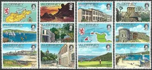 ALDERNEY 1983 Mi-Nr. 1/12 ** MNH