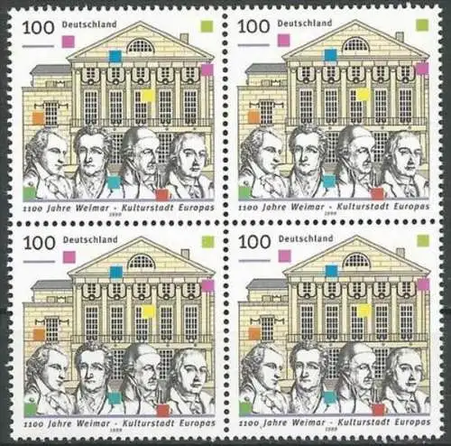 DEUTSCHLAND 1999 Mi-Nr. 2028 Viererblock ** MNH