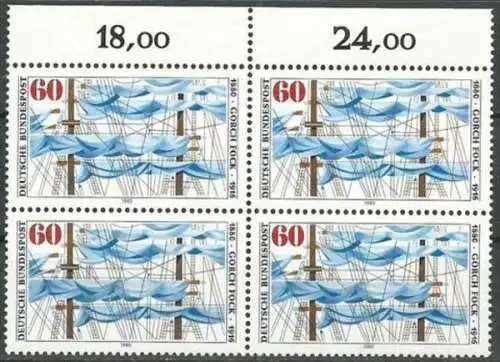 DEUTSCHLAND 1980 Mi-Nr. 1058 Viererblock ** MNH